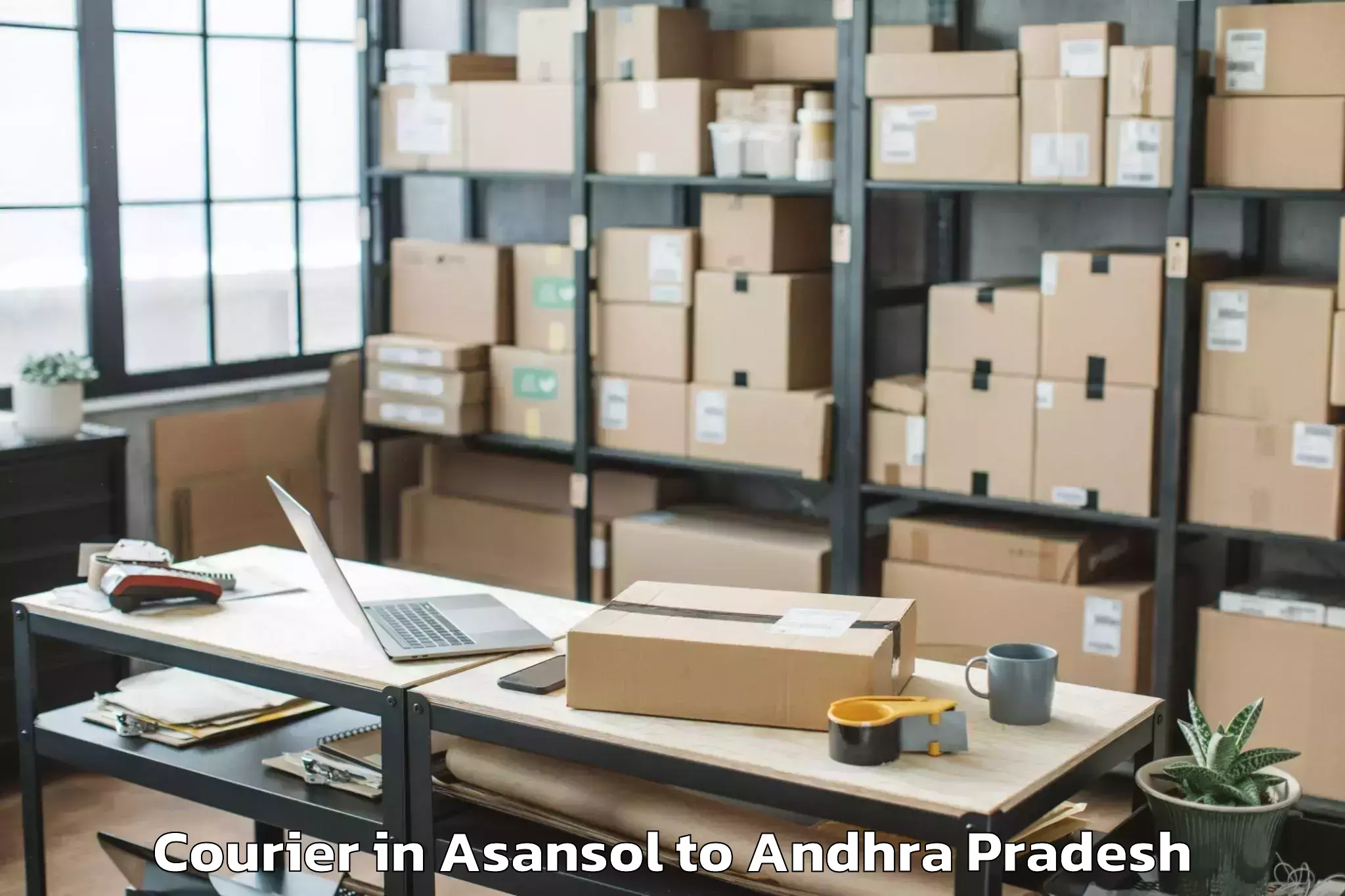 Easy Asansol to Vetapalem Courier Booking